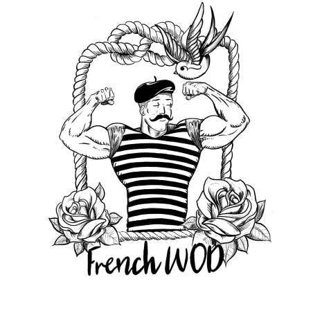 Baseball T-shirt unisexe bordeaux FRENCH WOD| VERY BAD WOD x WILL LENNART TATOO — Bordeaux · Taille XXL