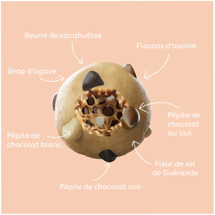 Monka Balls - Boite de 3 Energy Balls Cookie 3 Chocolats, Bio & Vegan — 3 chocolats · Taille 3 x 18 Gr
