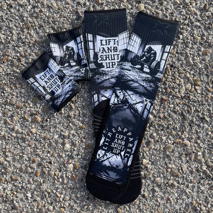 Chaussettes sport noires LITHE Lift and Shut up - Cross Training — Noir · Taille RX SOCKS M (39 - 42)