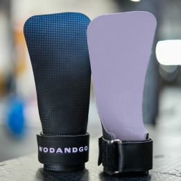 Maniques Gymnastique POWERGRIP Fusion Lila - WODANDGO — Noir · Taille XL