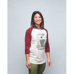 Baseball T-shirt unisexe bordeaux FRENCH WOD| VERY BAD WOD x WILL LENNART TATOO — Bordeaux · Taille XXL