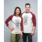 Baseball T-shirt unisexe bordeaux RIP MY GRIP| VERY BAD WOD x WILL LENNART TATOO — Bordeaux · Taille XXS