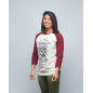 Baseball T-shirt unisexe bordeaux RIP MY GRIP| VERY BAD WOD x WILL LENNART TATOO — Bordeaux · Taille XXS