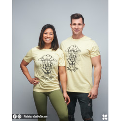 T-shirt unisexe jaune RIP MY GRIP | VERY BAD WOD x WILL LENNART TATOO — Jaune · Taille XS