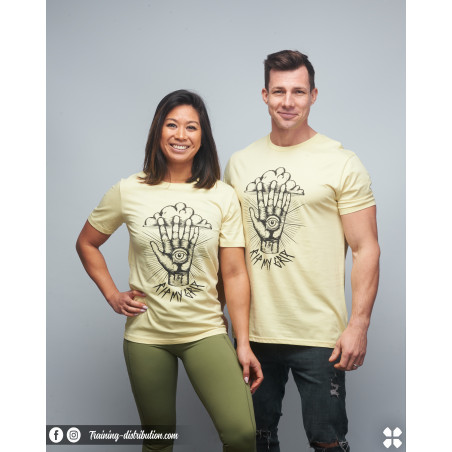 T-shirt unisexe jaune RIP MY GRIP | VERY BAD WOD x WILL LENNART TATOO — Jaune · Taille XS