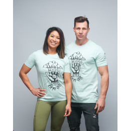 T-shirt unisexe vert clair RIP MY GRIP | VERY BAD WOD x WILL LENNART TATOO — Vert · Taille XXS