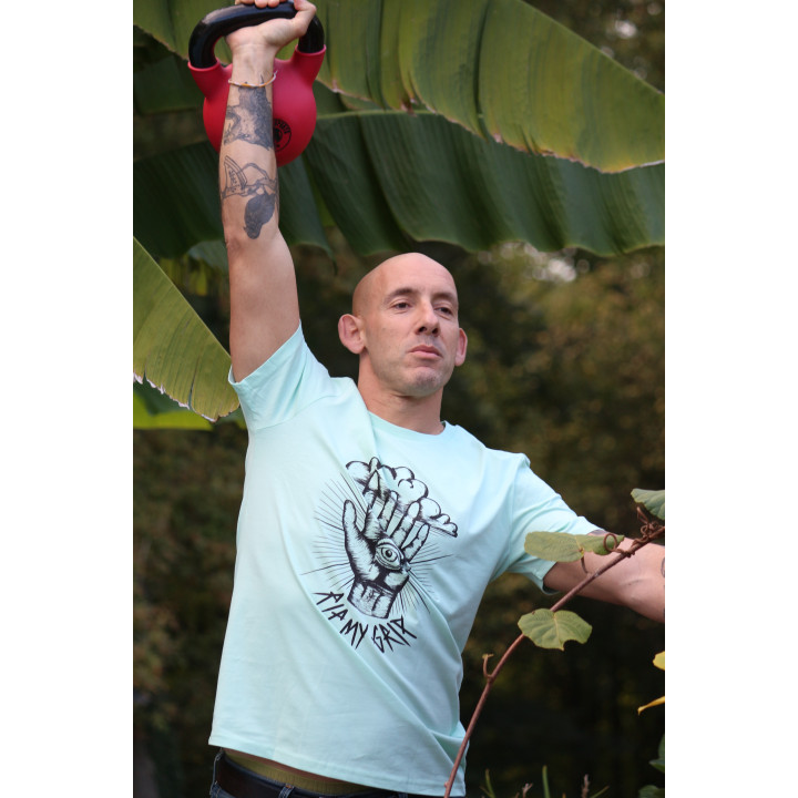 T-shirt unisexe vert clair RIP MY GRIP | VERY BAD WOD x WILL LENNART TATOO — Vert · Taille XXS