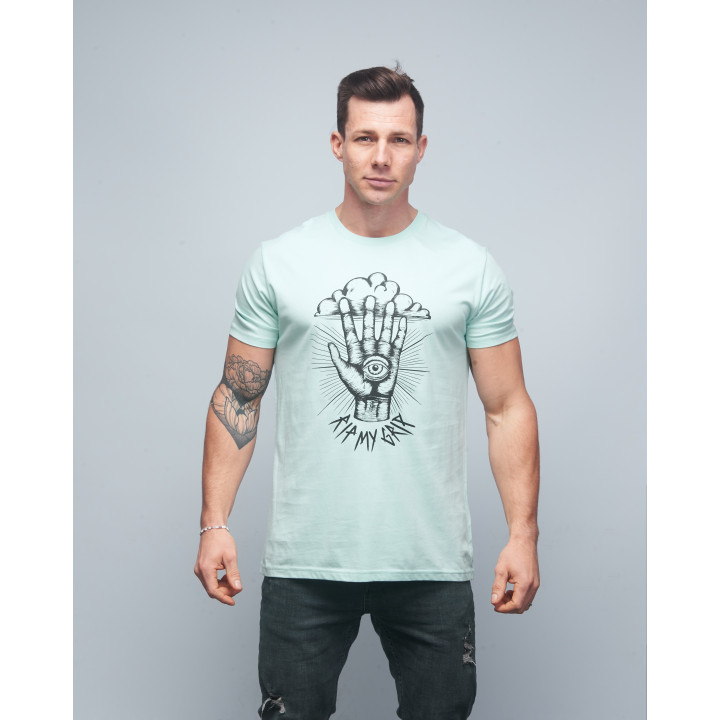 T-shirt unisexe vert clair RIP MY GRIP | VERY BAD WOD x WILL LENNART TATOO — Vert · Taille XXS