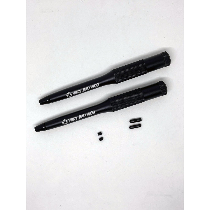 Poignées corde à sauter Velocity 2.0 Very Bad Wod - Noires, aluminium rapide — Taille Noir