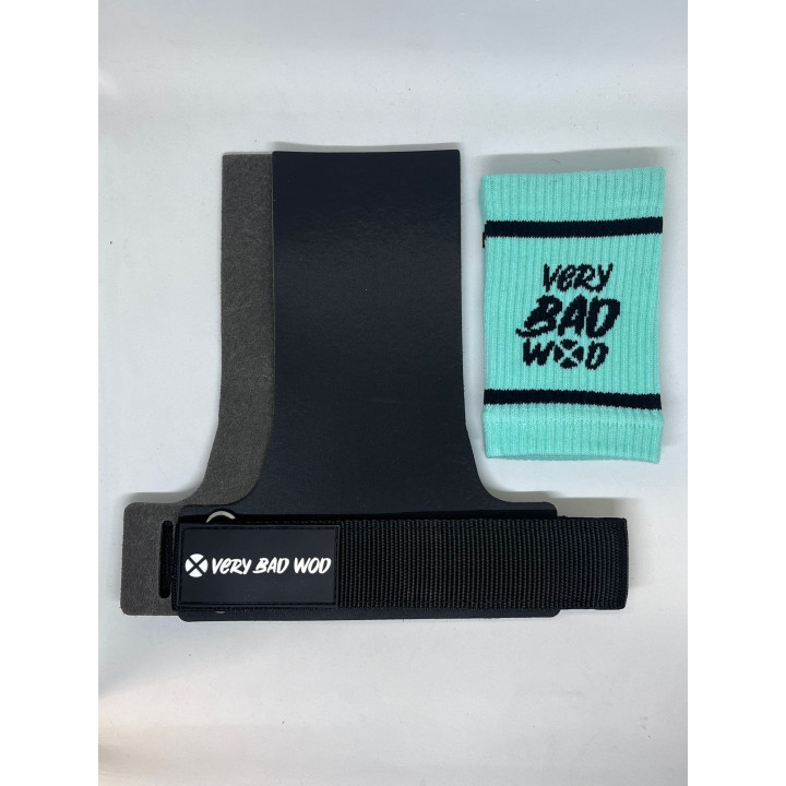 Pack Maniques Hypalon Gecko L/XL + Wristbands Vertes
