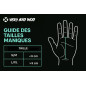 Pack Maniques Hypalon Gecko L/XL + Wristbands Vertes
