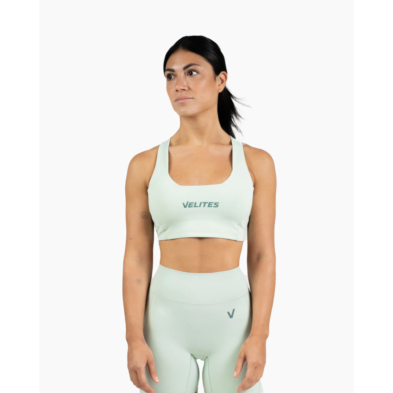 Brassière VELITES HOLO Low Neck - Vert Mojito Medium Impact — Vert · Taille L