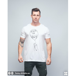 T-shirt unisexe blanc NEVER TOO HIGH | VERY BAD WOD x WILL LENNART TATOO — Blanc · Taille L