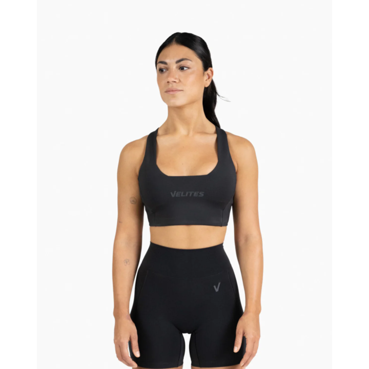 Brassière VELITES HOLO Low Neck - Noir Intense Medium Impact — Noir · Taille S