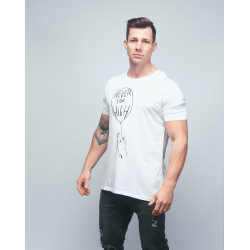 T-shirt unisexe blanc NEVER TOO HIGH | VERY BAD WOD x WILL LENNART TATOO — Blanc · Taille L