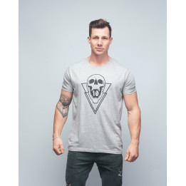 T-shirt unisexe gris SKULL| VERY BAD WOD x WILL LENNART TATOO — Gris · Taille XL