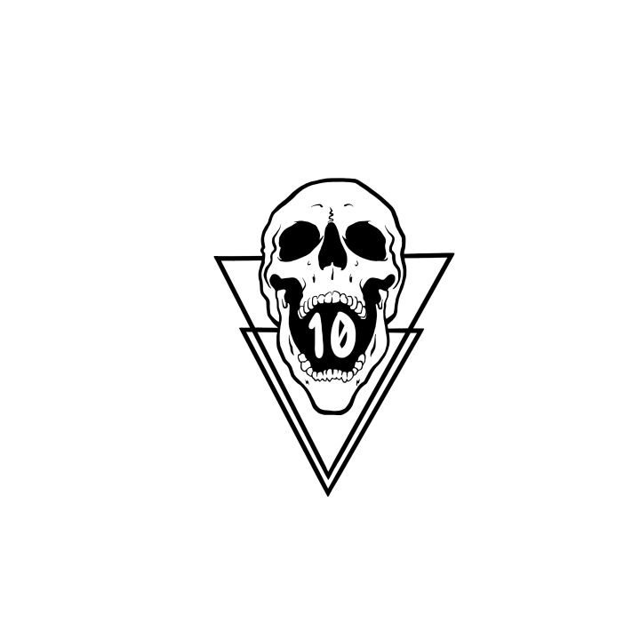 T-shirt unisexe gris SKULL| VERY BAD WOD x WILL LENNART TATOO — Gris · Taille XL