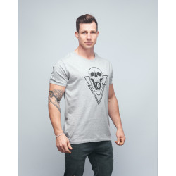 T-shirt unisexe gris SKULL| VERY BAD WOD x WILL LENNART TATOO — Gris · Taille XL