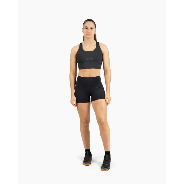 Brassière VELITES HOLO High Neck noire - maintien moyen — Noir · Taille L