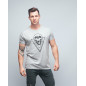 T-shirt unisexe gris SKULL| VERY BAD WOD x WILL LENNART TATOO — Gris · Taille XL