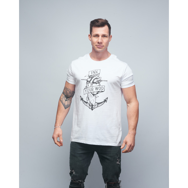 T-shirt unisexe blanc INK YOUR WOD | VERY BAD WOD x WILL LENNART TATOO — Blanc · Taille XXS