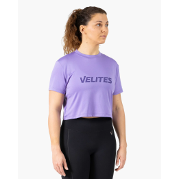 Crop top sport femme HOLO violet Wisteria VELITES — Violet · Taille M