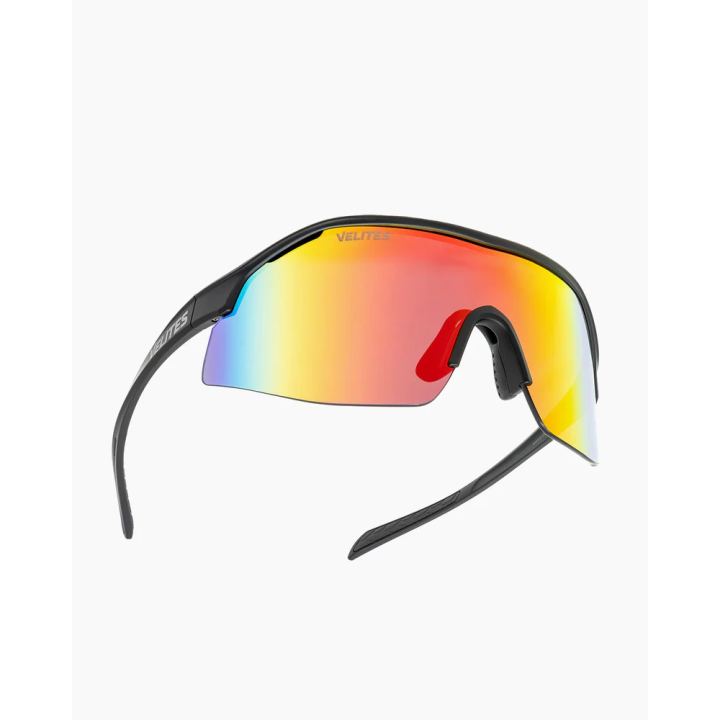 Lunettes de soleil Velites Raptor - Noir/Rouge sport — Monture noire / Verres oranges · Taille TU