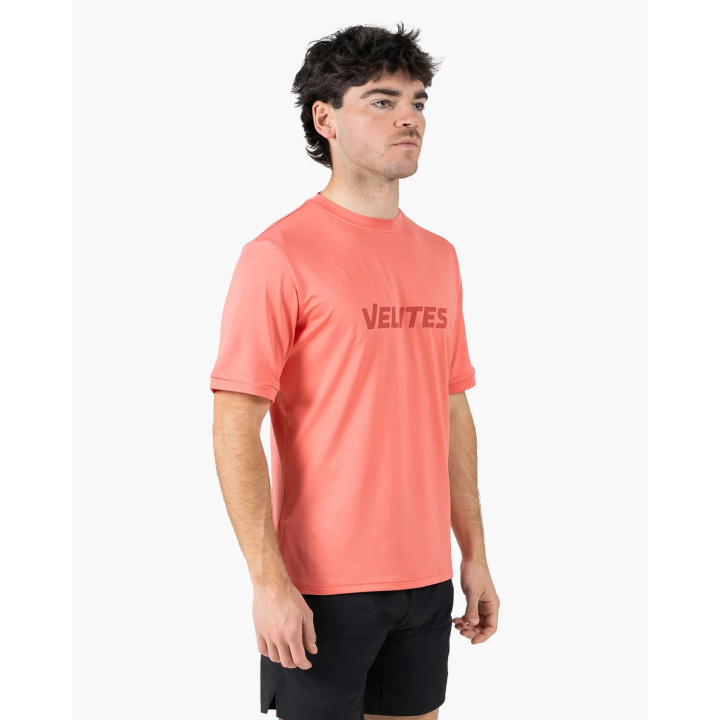 T-shirt HOLO Basic VELITES rose - Performance respirante — Rose · Taille L