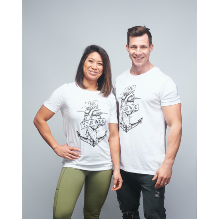 T-shirt unisexe blanc INK YOUR WOD | VERY BAD WOD x WILL LENNART TATOO — Blanc · Taille XXL