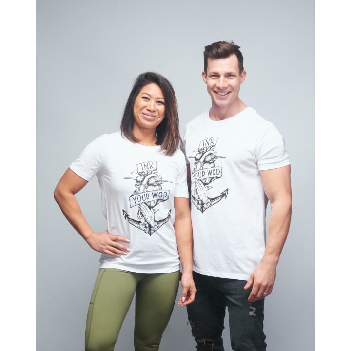 T-shirt unisexe blanc INK YOUR WOD | VERY BAD WOD x WILL LENNART TATOO — Blanc · Taille XXL