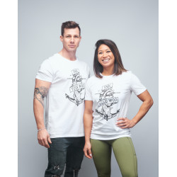 T-shirt unisexe blanc INK YOUR WOD | VERY BAD WOD x WILL LENNART TATOO — Blanc · Taille XXL