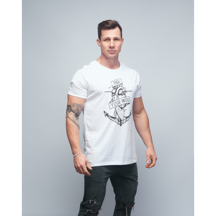 T-shirt unisexe blanc INK YOUR WOD | VERY BAD WOD x WILL LENNART TATOO — Blanc · Taille XXL