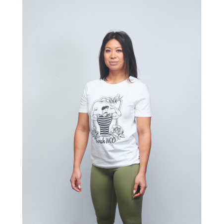 T-shirt Femme blanc FRENCH WOD | VERY BAD WOD x WILL LENNART TATOO — Blanc · Taille XL