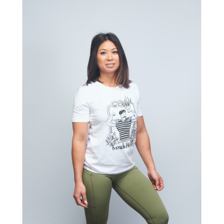 T-shirt Femme blanc FRENCH WOD | VERY BAD WOD x WILL LENNART TATOO — Blanc · Taille XL