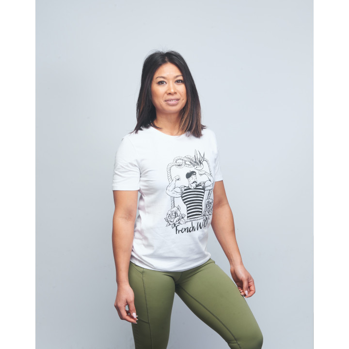 T-shirt Femme blanc FRENCH WOD | VERY BAD WOD x WILL LENNART TATOO — Blanc · Taille XL