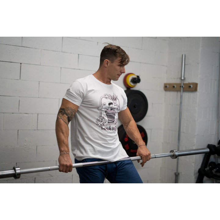 T-shirt Femme blanc FRENCH WOD | VERY BAD WOD x WILL LENNART TATOO — Blanc · Taille XL