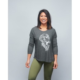 Baseball T-shirt femme gris GORILLA OPS | VERY BAD WOD x WILL LENNART TATOO — Gris · Taille L