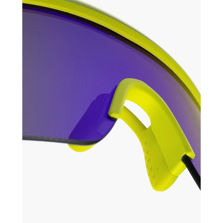 Lunettes Velites Raptor Neon Vert-Bleu UV400 Sport — Monture verte / Verres bleus · Taille TU