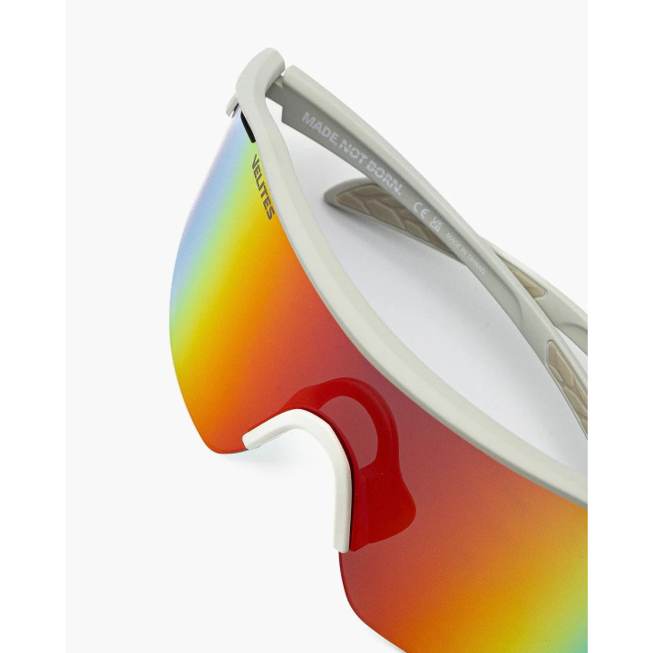 Lunettes Velites Raptor Off White-Rouge UV400 Sport — Monture blanche / Verres rouges · Taille TU