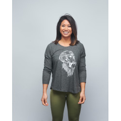 Baseball T-shirt femme gris GORILLA OPS | VERY BAD WOD x WILL LENNART TATOO — Gris · Taille XL