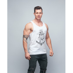 Débardeur Homme blanc INK YOUR WOD | VERY BAD WOD x WILL LENNART TATOO — Blanc · Taille XXL