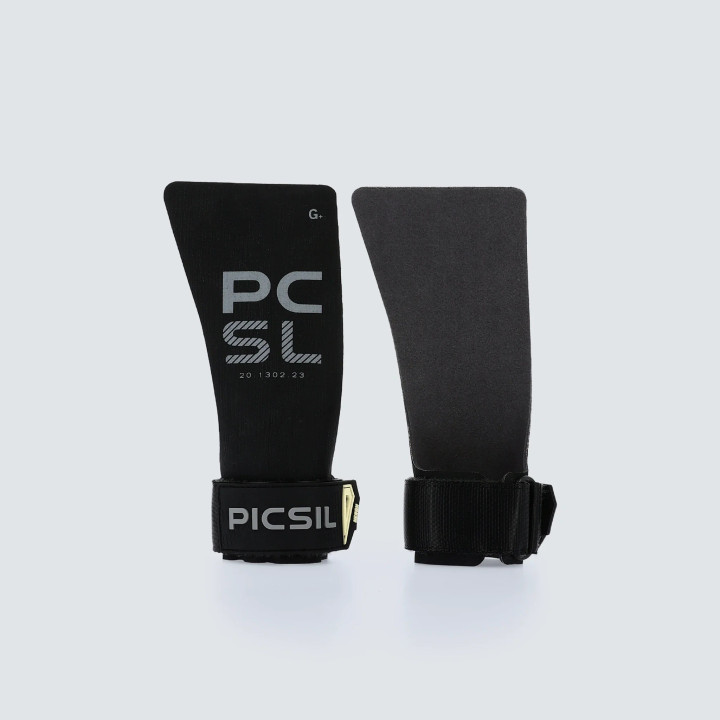 Maniques Heron Picsil noires - Grip hybride Gymnastique — Noir · Taille G (Kids / XS / S)