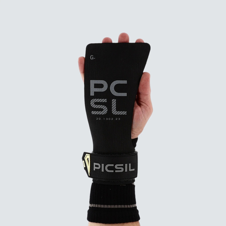 Maniques Heron Picsil noires - Grip hybride Gymnastique — Noir · Taille G (Kids / XS / S)