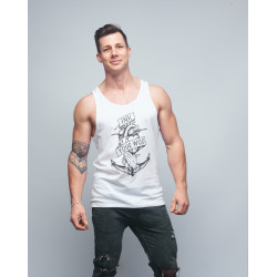 Débardeur Homme blanc INK YOUR WOD | VERY BAD WOD x WILL LENNART TATOO — Blanc · Taille XXL