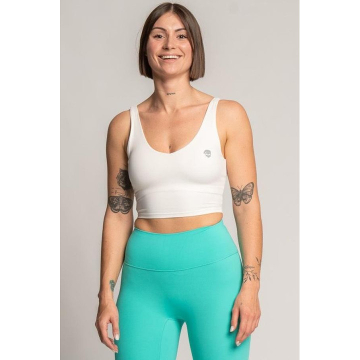 Brassière femme sport Alessia blanche - Barbell Regiment — Blanc · Taille S