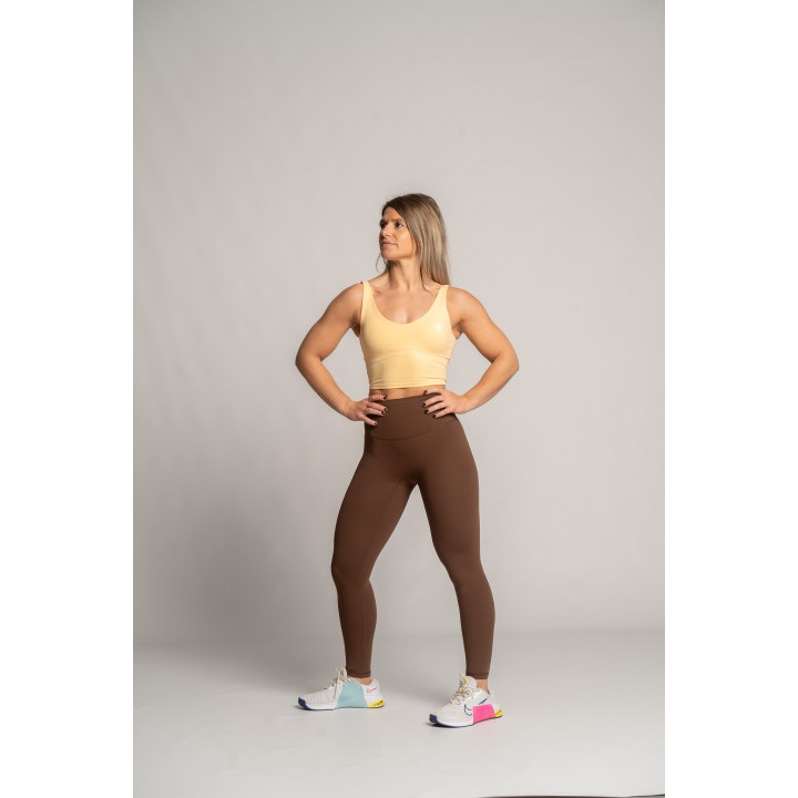 Brassière femme sport Alessia pêche - Barbell Regiment — Orange · Taille S