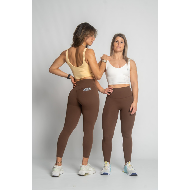 Brassière femme sport Alessia pêche - Barbell Regiment — Orange · Taille M