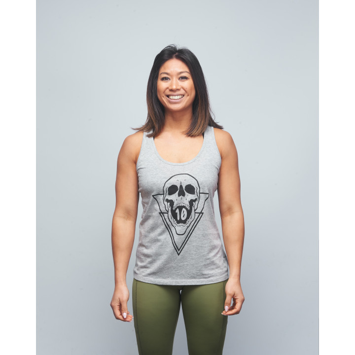 Débardeur Femme gris SKULL| VERY BAD WOD x WILL LENNART TATOO — Gris · Taille L