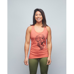 Débardeur Femme rouge chiné GORILLA OPS | VERY BAD WOD x WILL LENNART TATOO — Rouge · Taille S