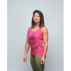 Débardeur Femme rose fuchsia INK YOUR WOD | VERY BAD WOD x WILL LENNART TATOO — Rose · Taille XS